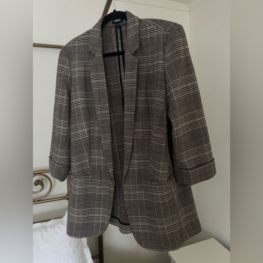 Plaid blazer